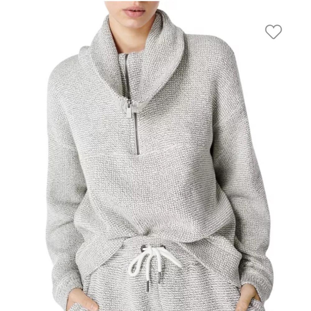 Sweaty Betty Restful Boucle Half Zip Sweatshirt